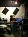 Bill recording some guitar tracks.