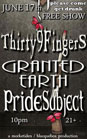 Pride Subject w/ Thirty9Finger and Granted Earth @ Cafe Mare - Santa Cruz, CA